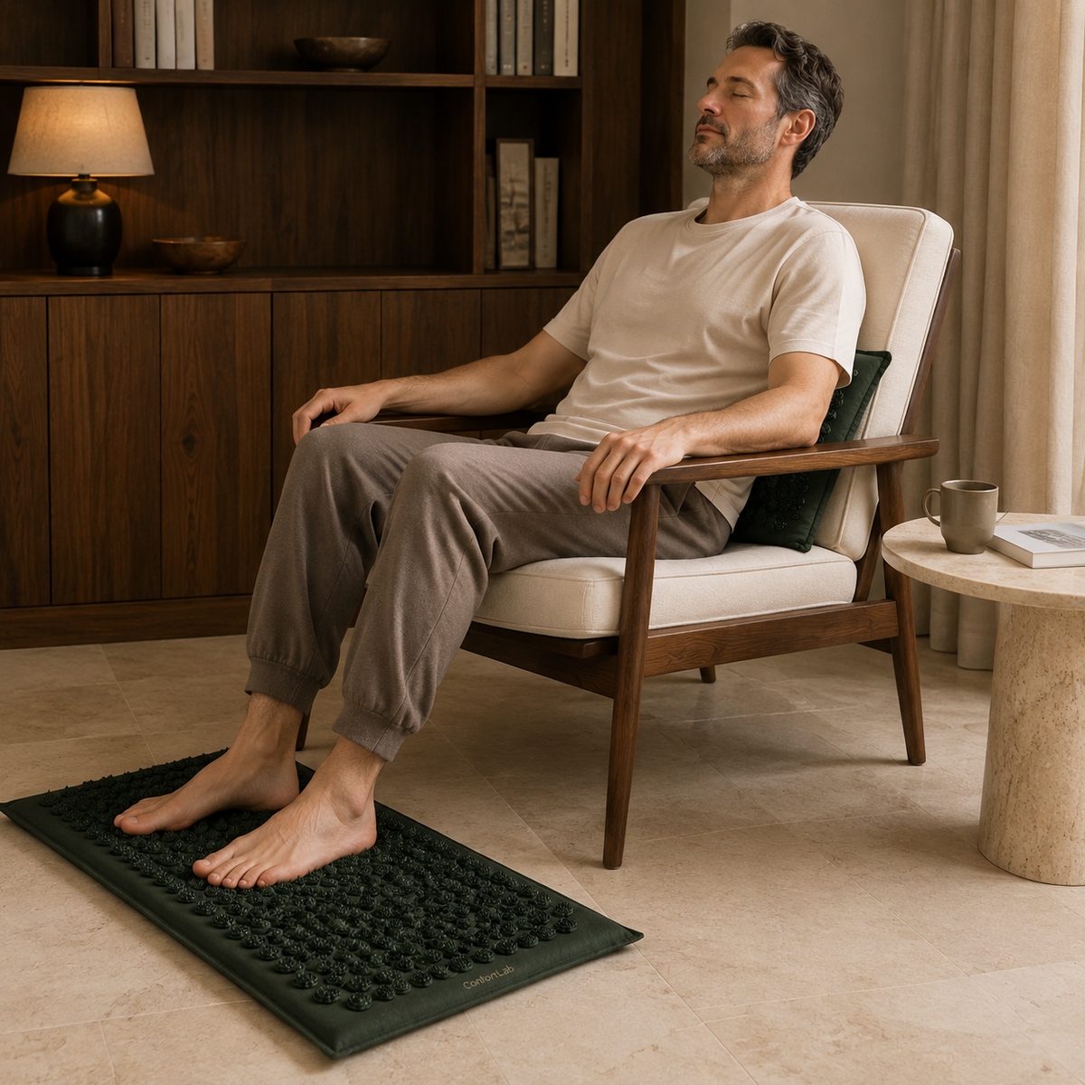 Coussin Relaxant en Lin Naturel
